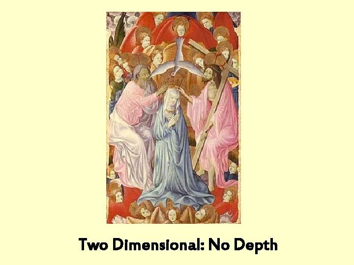 Two Dimensional: No Depth 