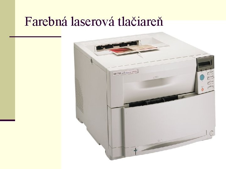 Farebná laserová tlačiareň 