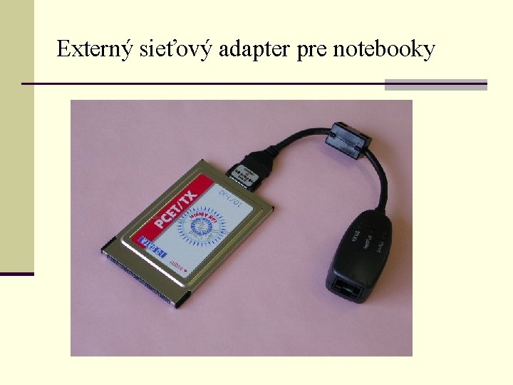 Externý sieťový adapter pre notebooky 
