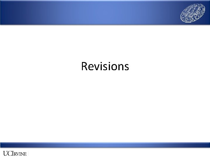 Revisions 