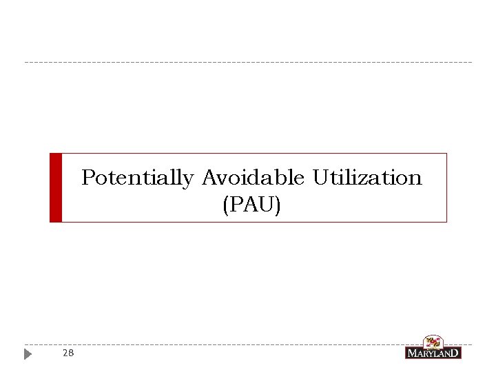 Potentially Avoidable Utilization (PAU) 28 