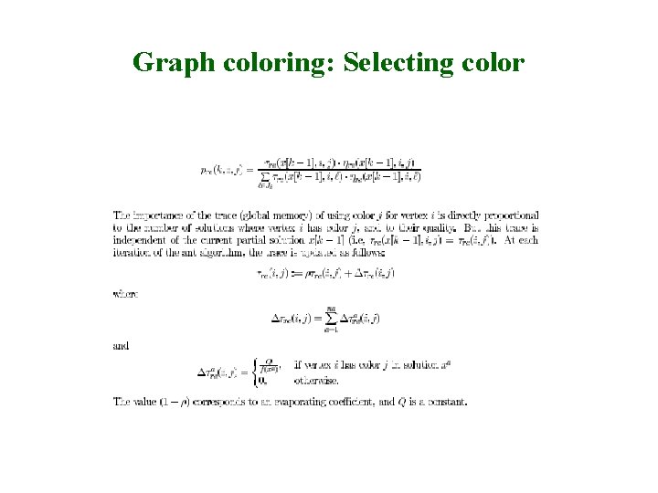 Graph coloring: Selecting color 