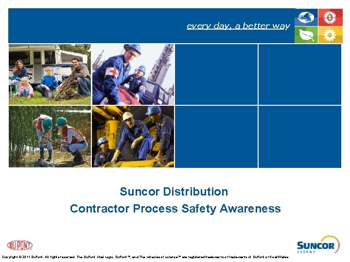 every day, a better way 1 Operational Excellence Suncor Distribution Contractor Process Safety Awareness