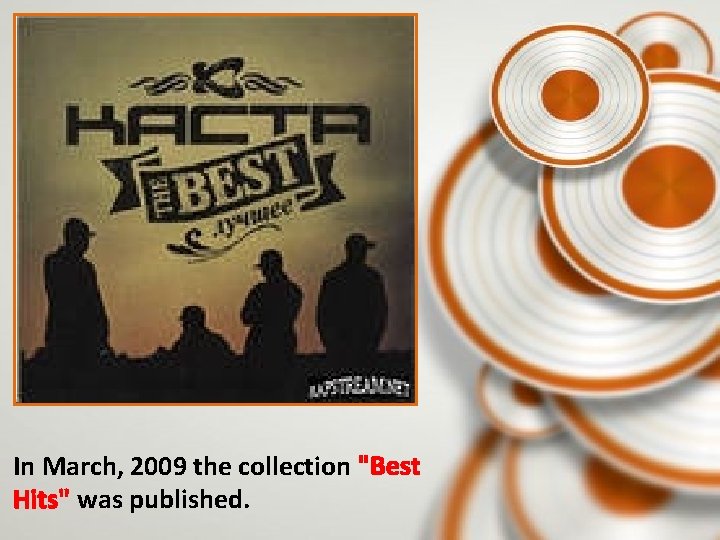 In March, 2009 the collection "Best Hits" was published. 