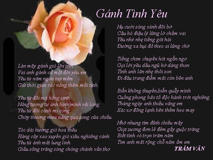 Gánh Tình Yêu Nụ cười sóng sánh đôi bờ Câu hò điệu lý lững