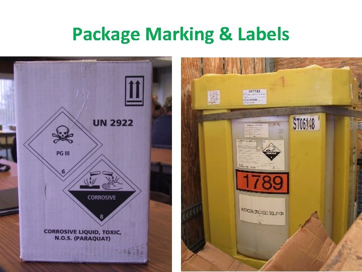 Package Marking & Labels 27 Package Marking & Labels 27