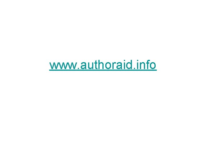 www. authoraid. info 