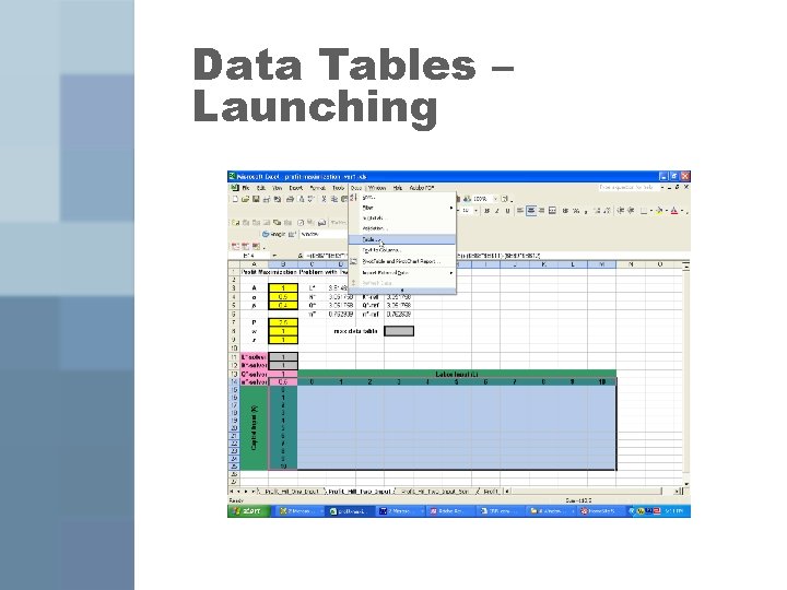 Data Tables – Launching 