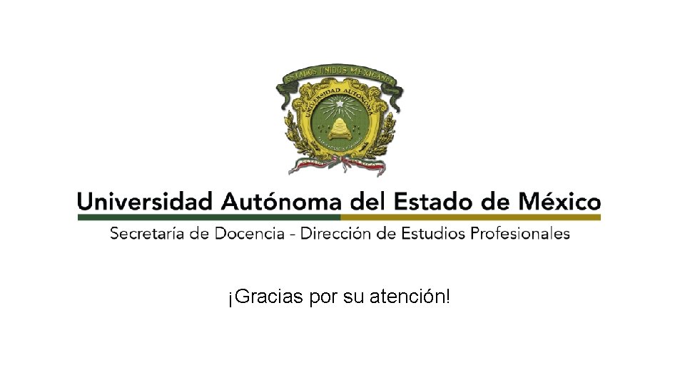 ¡Gracias por su atención! 