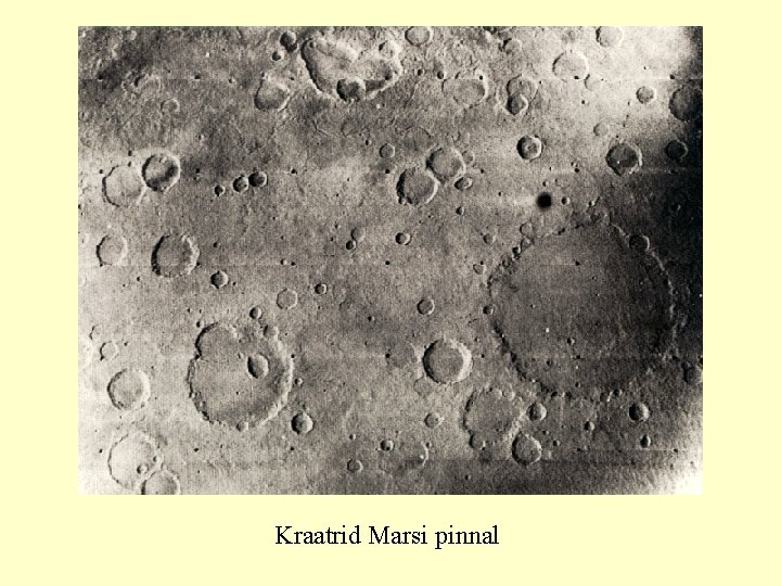 Kraatrid Marsi pinnal 