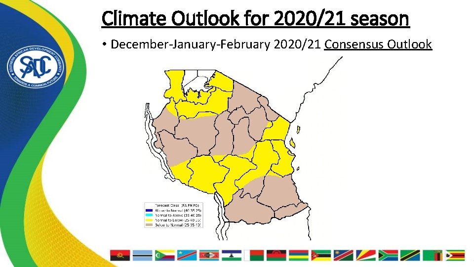 Climate Outlook for 2020/21 season • December-January-February 2020/21 Consensus Outlook 