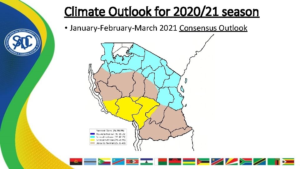 Climate Outlook for 2020/21 season • January-February-March 2021 Consensus Outlook 