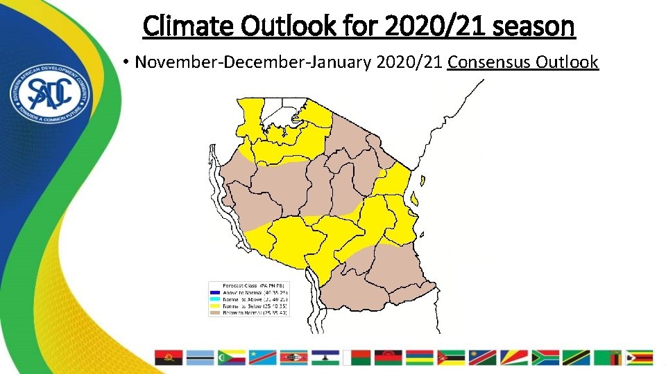 Climate Outlook for 2020/21 season • November-December-January 2020/21 Consensus Outlook 