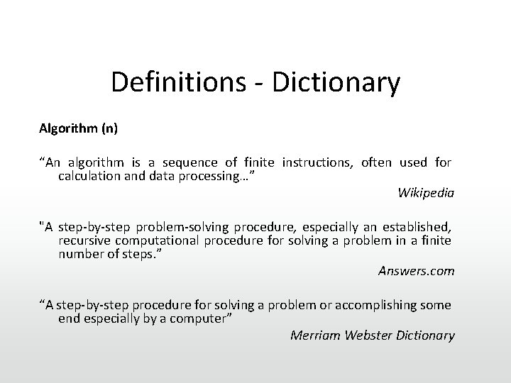 Comp 1202 Building Better Programs Computational Thinking Reminder