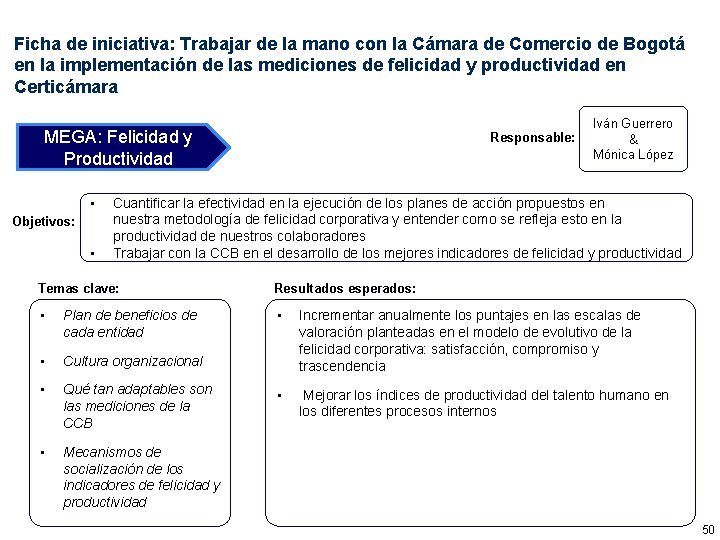 Ficha de iniciativa: Trabajar de la mano con la Cámara de Comercio de Bogotá