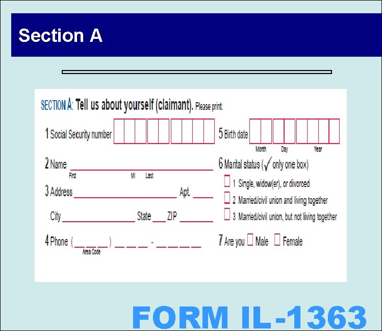 Section A FORM IL -1363 