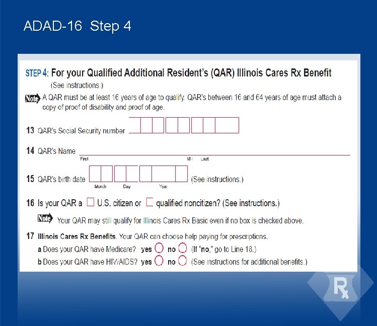 ADAD-16 Step 4 
