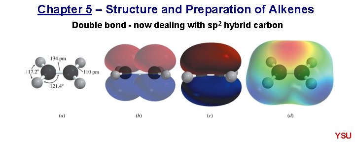 Chapter 5 – Structure and Preparation of Alkenes Double bond - now dealing with