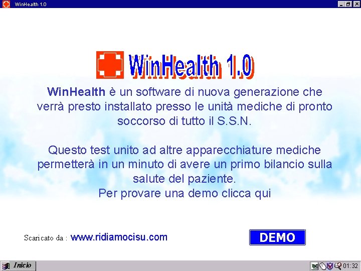 Win. Health 1. 0 Win. Health è un software di nuova generazione che verrà