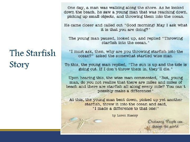 The Starfish Story 