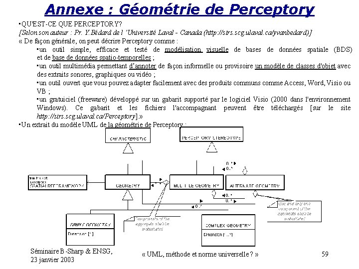 Annexe : Géométrie de Perceptory • QU'EST-CE QUE PERCEPTORY? [Selon son auteur : Pr.