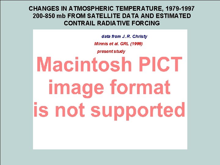 CHANGES IN ATMOSPHERIC TEMPERATURE, 1979 -1997 200 -850 mb FROM SATELLITE DATA AND ESTIMATED