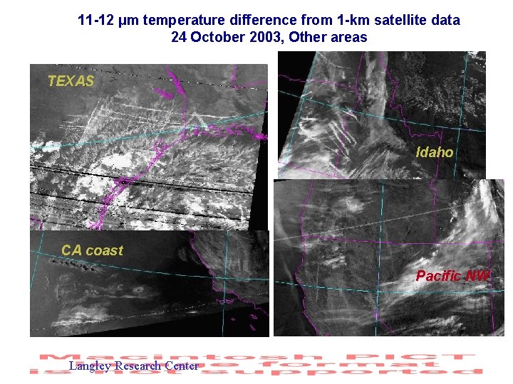 11 -12 µm temperature difference from 1 -km satellite data 24 October 2003, Other