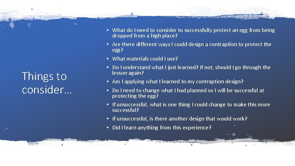 Things to consider… • What do I need to consider to successfully protect an Things to consider… • What do I need to consider to successfully protect an