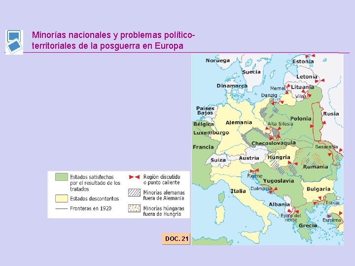 Minorías nacionales y problemas políticoterritoriales de la posguerra en Europa DOC. 21 