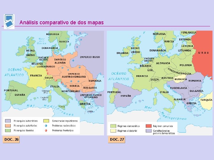 Análisis comparativo de dos mapas DOC. 26 DOC. 27 