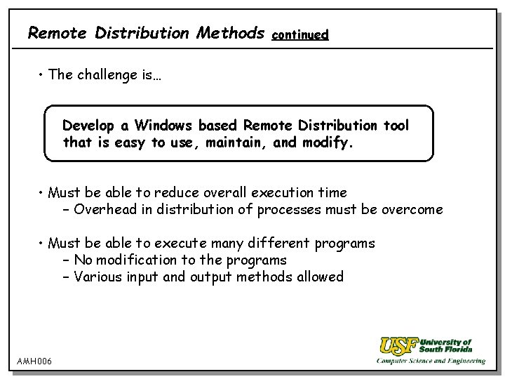 Remote Distribution REMOTE A Script for Automatic Remote Distribution of