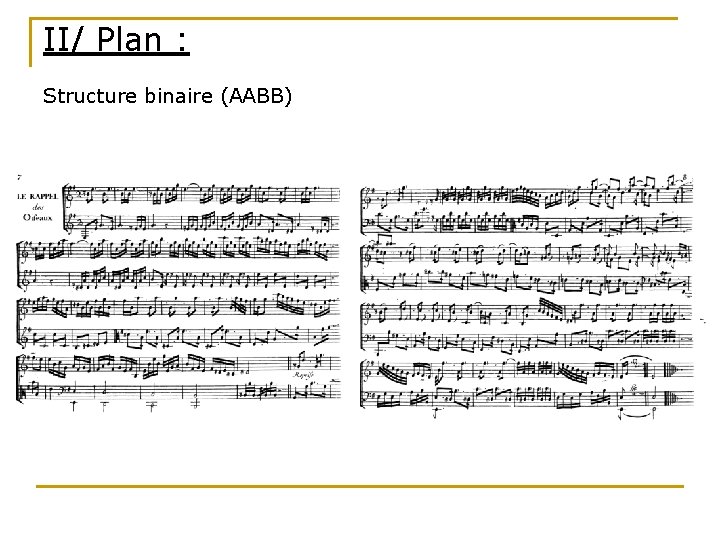 II/ Plan : Structure binaire (AABB) 