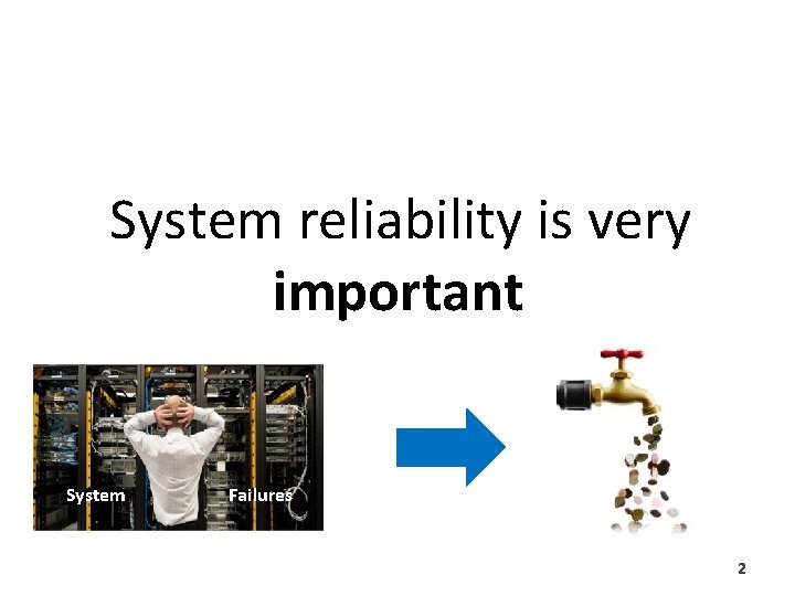 System reliability is very important System Failures 2 System reliability is very important System Failures 2