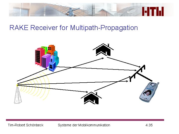 RAKE Receiver for Multipath-Propagation Tim-Robert Schönbeck Systeme der Mobilkommunikation 4. 35 
