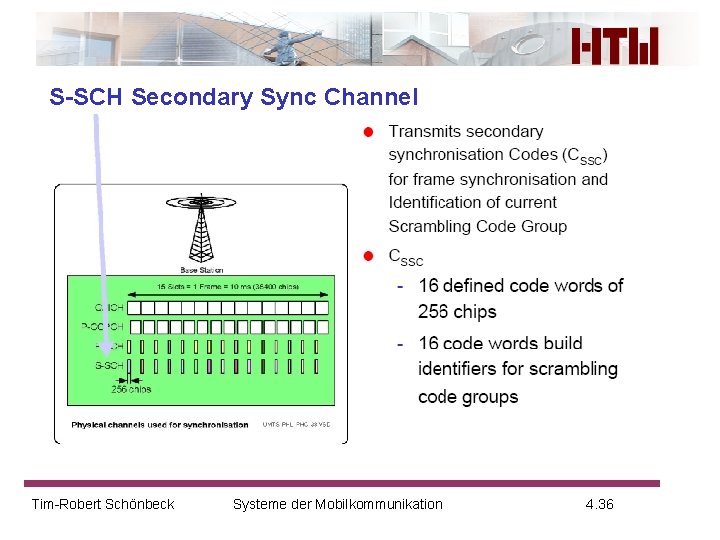 S-SCH Secondary Sync Channel Tim-Robert Schönbeck Systeme der Mobilkommunikation 4. 36 