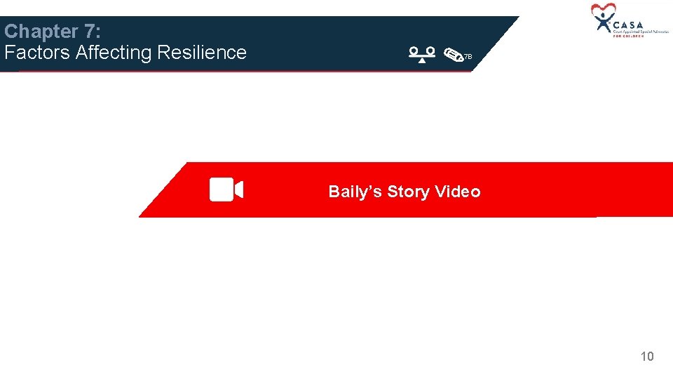 Chapter 7: Factors Affecting Resilience 7 B Baily’s Story Video 10 