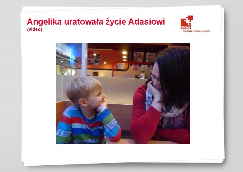 Angelika uratowała życie Adasiowi (video) 