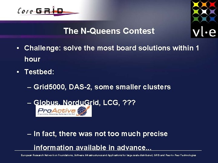 The N-Queens Contest • Challenge: solve the most board solutions within 1 hour •