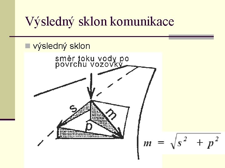 Výsledný sklon komunikace n výsledný sklon 