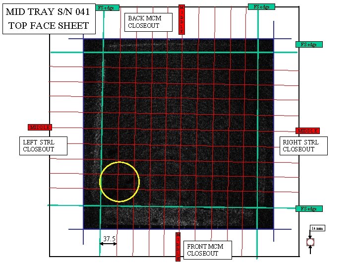 MID TRAY S/N 041 TOP FACE SHEET FS edge M I D D L