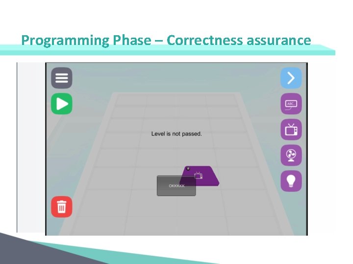 Programming Phase – Correctness assurance 