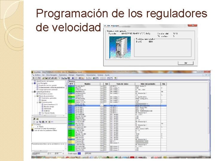 Programación de los reguladores de velocidad 