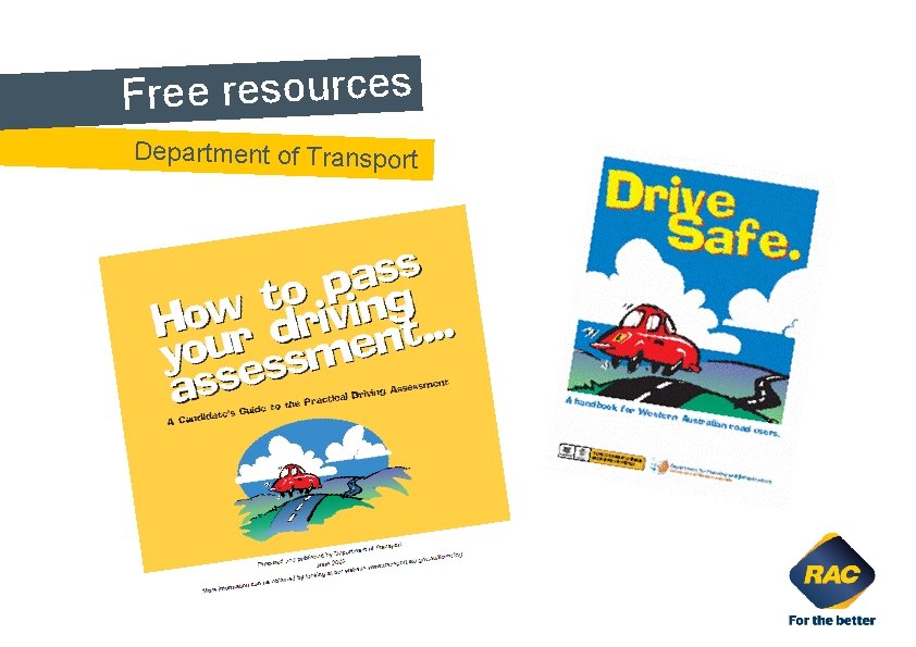 Free resources. Department of Transport 