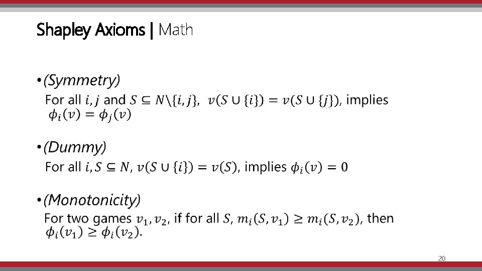 Shapley Axioms | Math • 20 