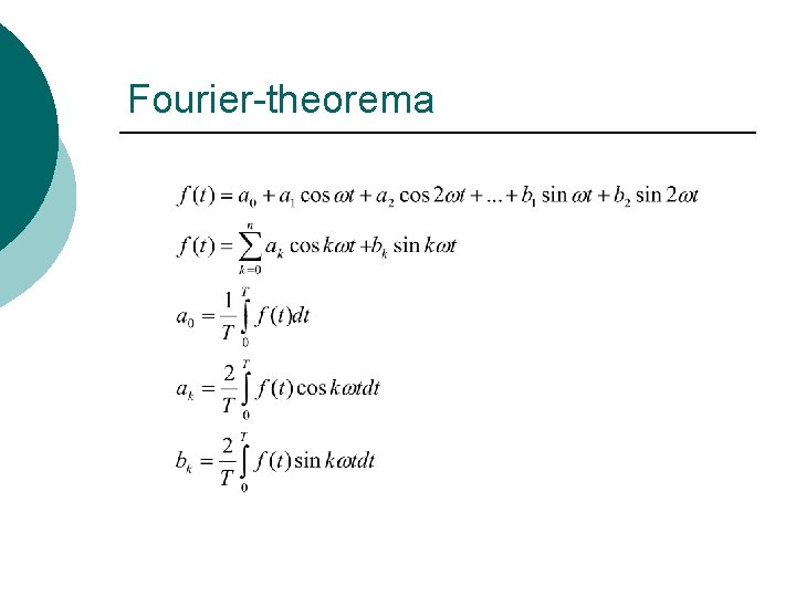 Fourier-theorema 