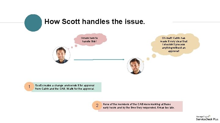 How Scott handles the issue. I know how to handle this! 1 Oh wait!