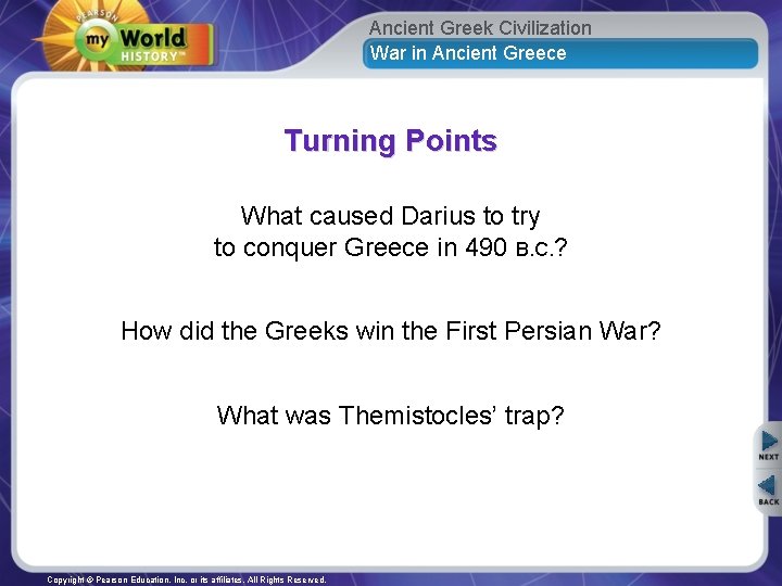 Ancient Greek Civilization War in Ancient Greece Turning Points What caused Darius to try
