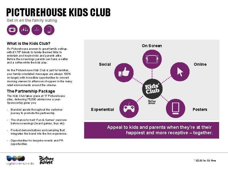 PICTUREHOUSE KIDS CLUB Get in on the family