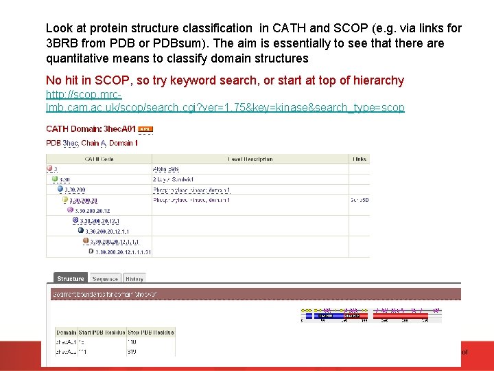 Look at protein structure classification in CATH and SCOP (e. g. via links for