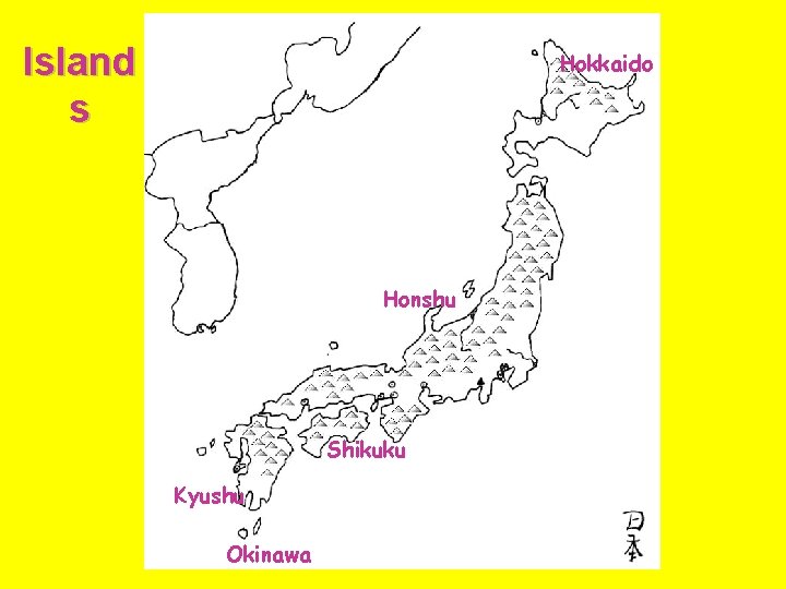 Island s Hokkaido Honshu Shikuku Kyushu Okinawa 